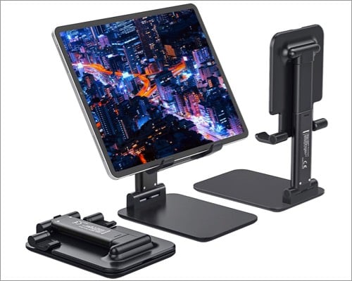 Anozer Foldable & Adjustable iPad Stand for a laptop-like experience 