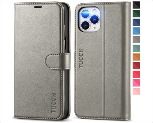 TUCHH Leather Wallet Case for iPhone 12 Pro Max