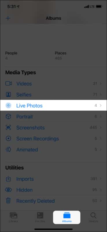 Where are FaceTime photos stored