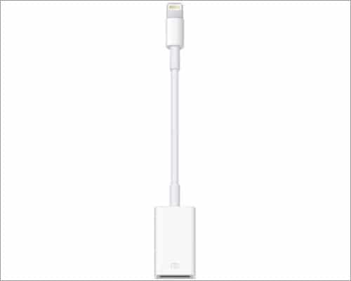 Apple Lightning to USB Camera Adapter lossless sound quality on iPhone
