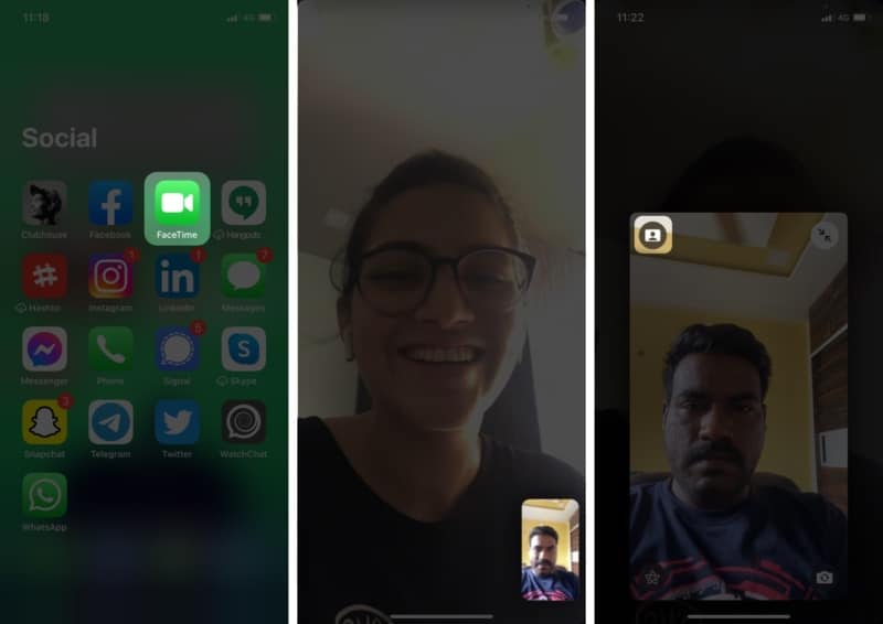 Blur the background in a video call on FaceTime in iOS 15