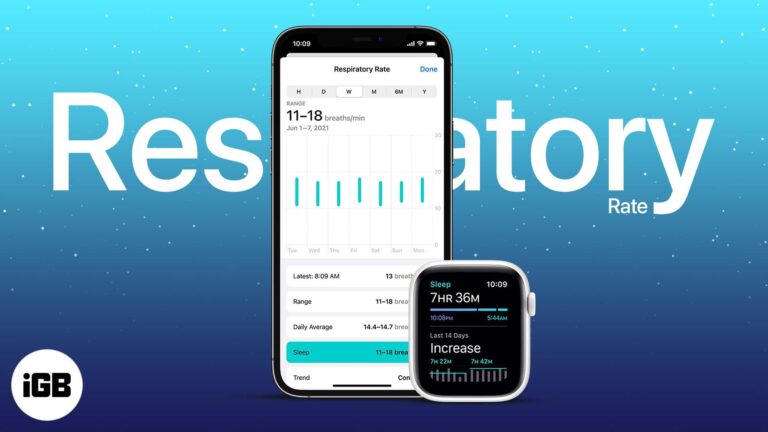 How to use respiratory rate tracking on apple watch
