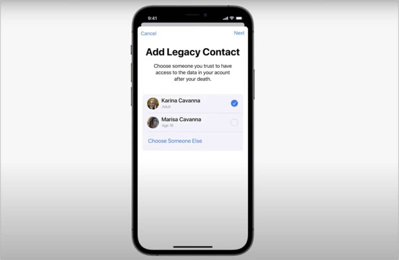 Legacy Contact in iCloud Plus