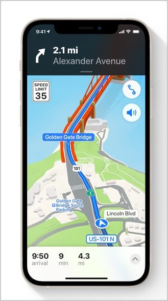 New features of Apple Maps in iOS 15