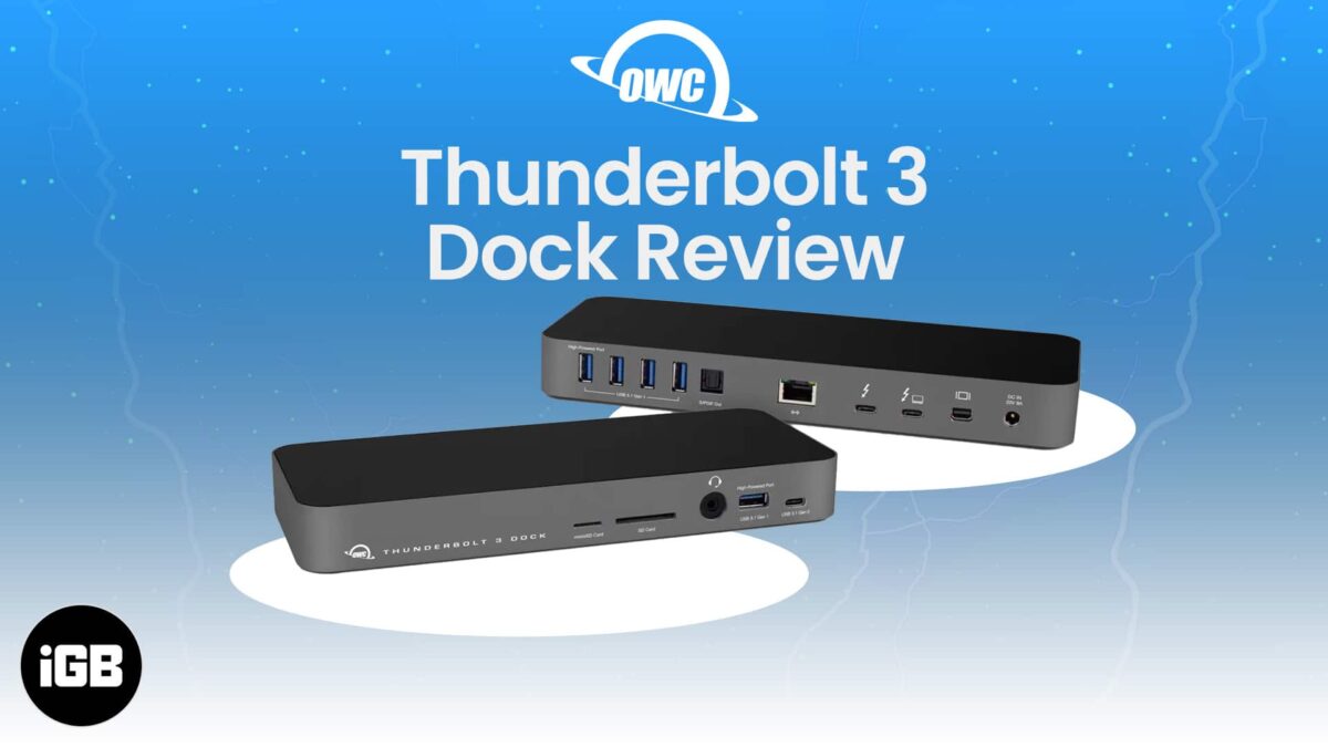 Owc thunderbolt 3 dock review