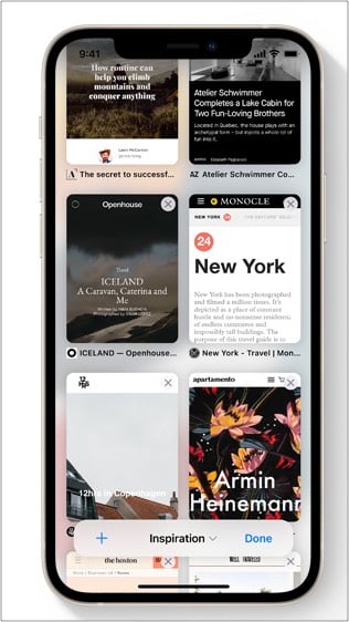 Safari Tab groups feature in iOS 15