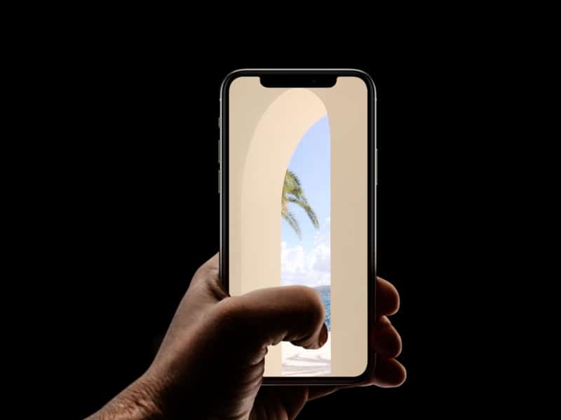 Hidden beach background for iphone