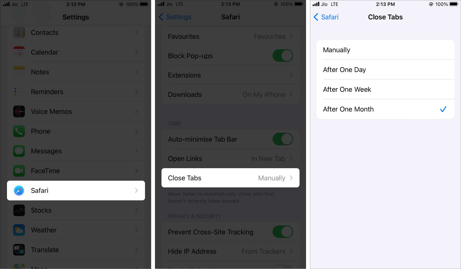 So schließen Sie Safari-Tabs auf dem iPhone und iPad automatisch