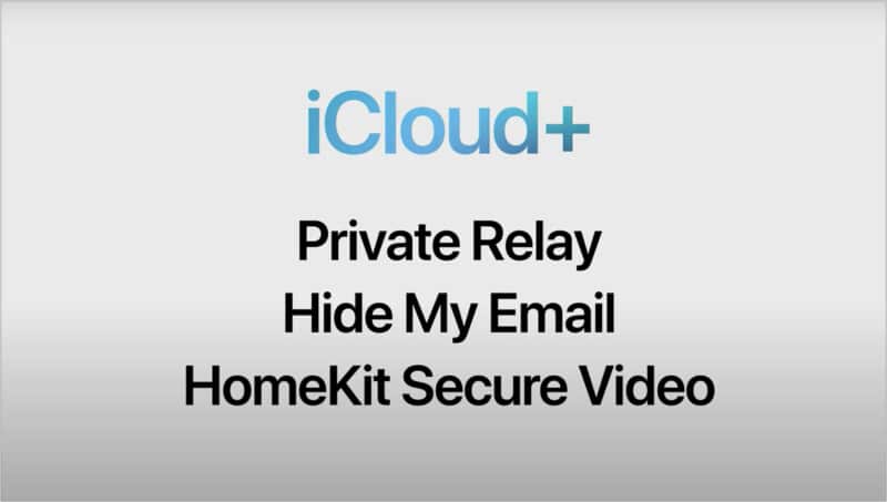 iCloud Plus features