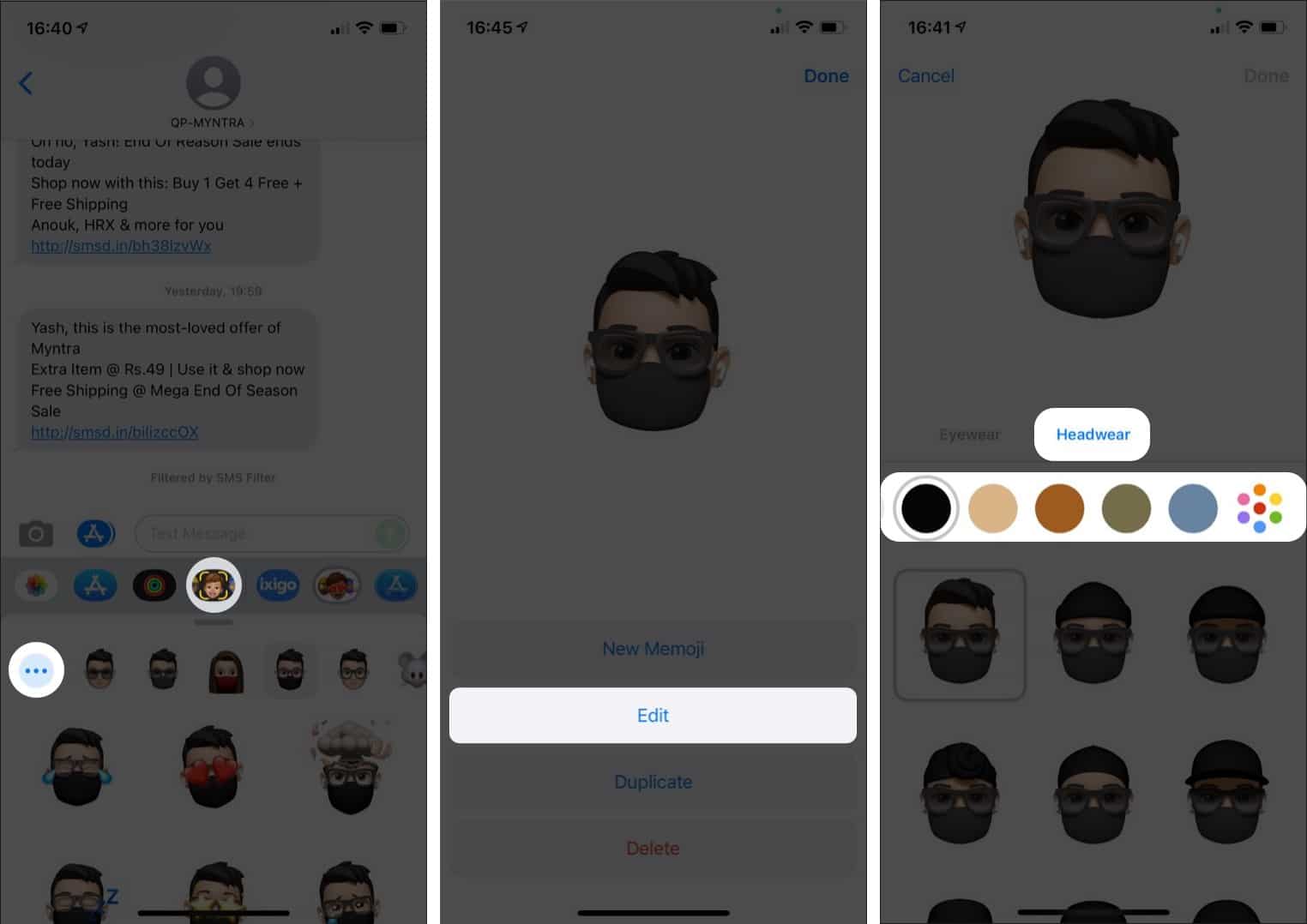 Change your Memoji shirt color on iPhone