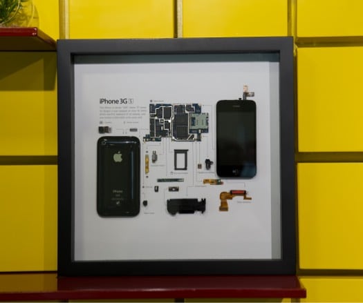 Сетка рамки iPhone 3GS в витрине