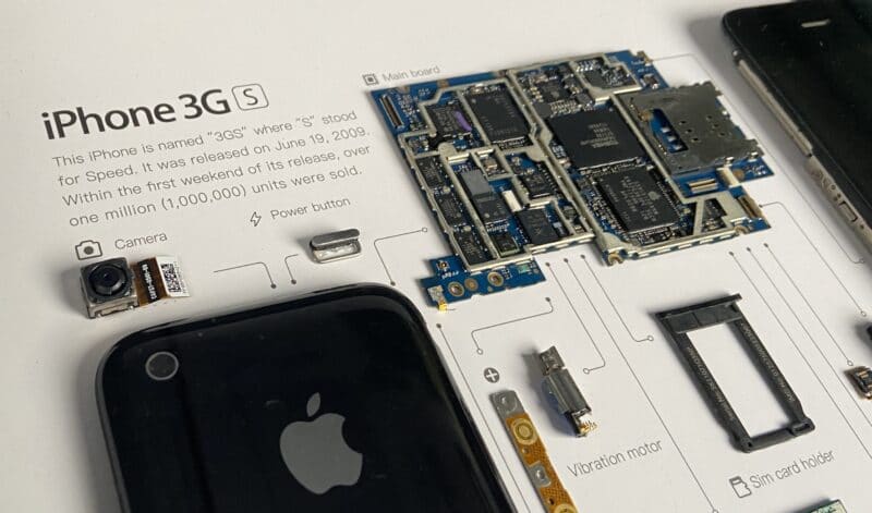 Information about iPhone 3Gs in Frame