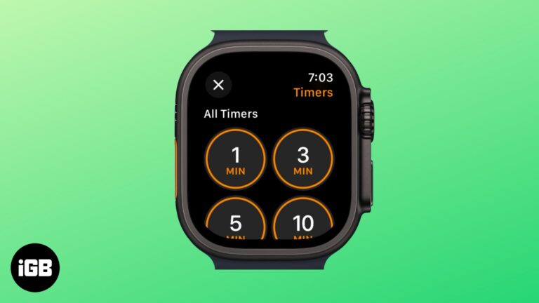 Set a timer on an apple watch