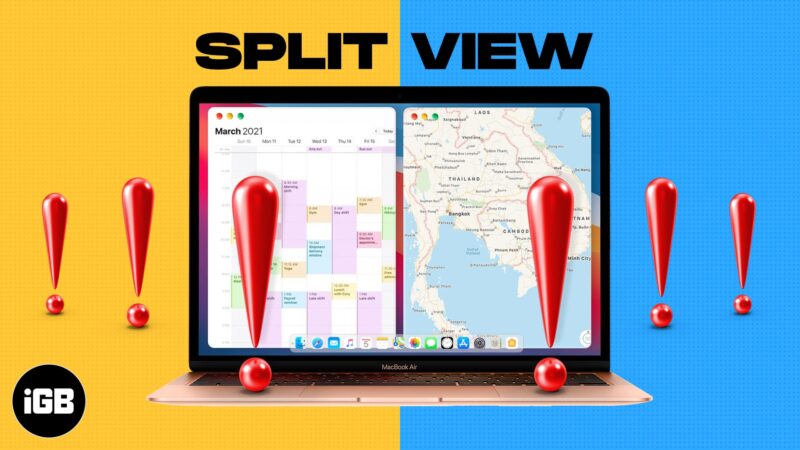 Split View Not Working on Mac issue