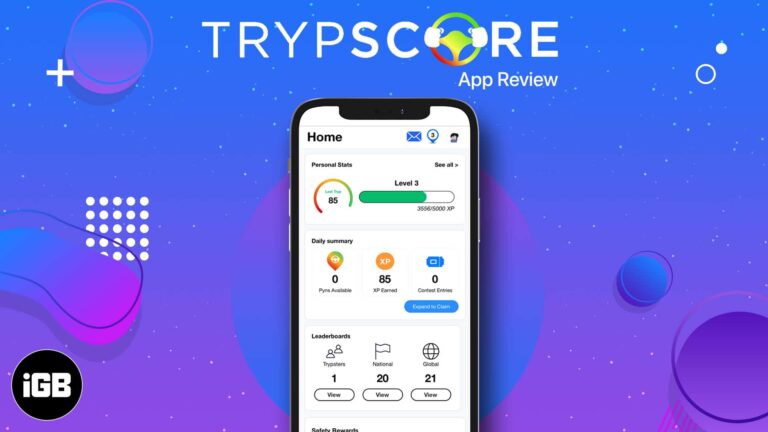 TrypScore for iPhone review: Make the roadway a safer place