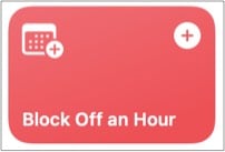 Block Off an Hour best macOS shortcut for busy bees