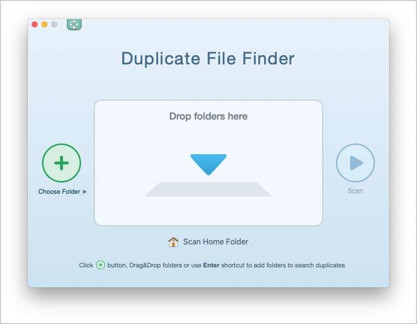 Выберите папку в Duplicate File Finder