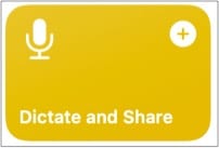 Dictate and Share macOS shortcut to convert voice to text