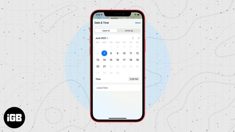 How to set arrival and leaving times in Apple Maps on iPhone
