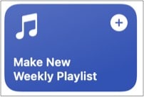 Make New Weekly Playlist macOS Monterey shortcut for audiophiles