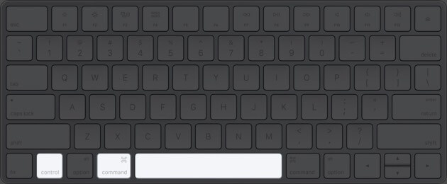 Press Command Control and Space on Mac Keyboard to Access Emoji and Symbols