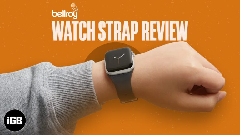 Bellroy leather Apple Watch strap review: Comfort and style