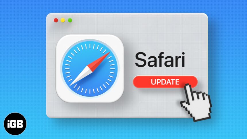 update safari macbook