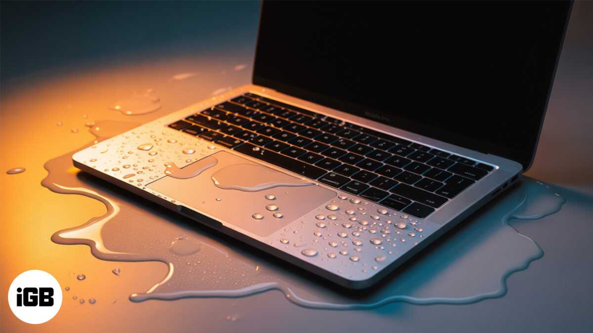 Immediate actions to take right after spilling water on your macbook