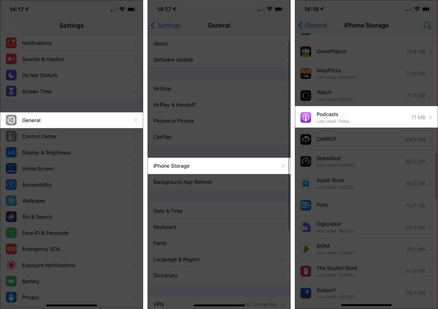 Offload apps on your iPhone and iPad manually