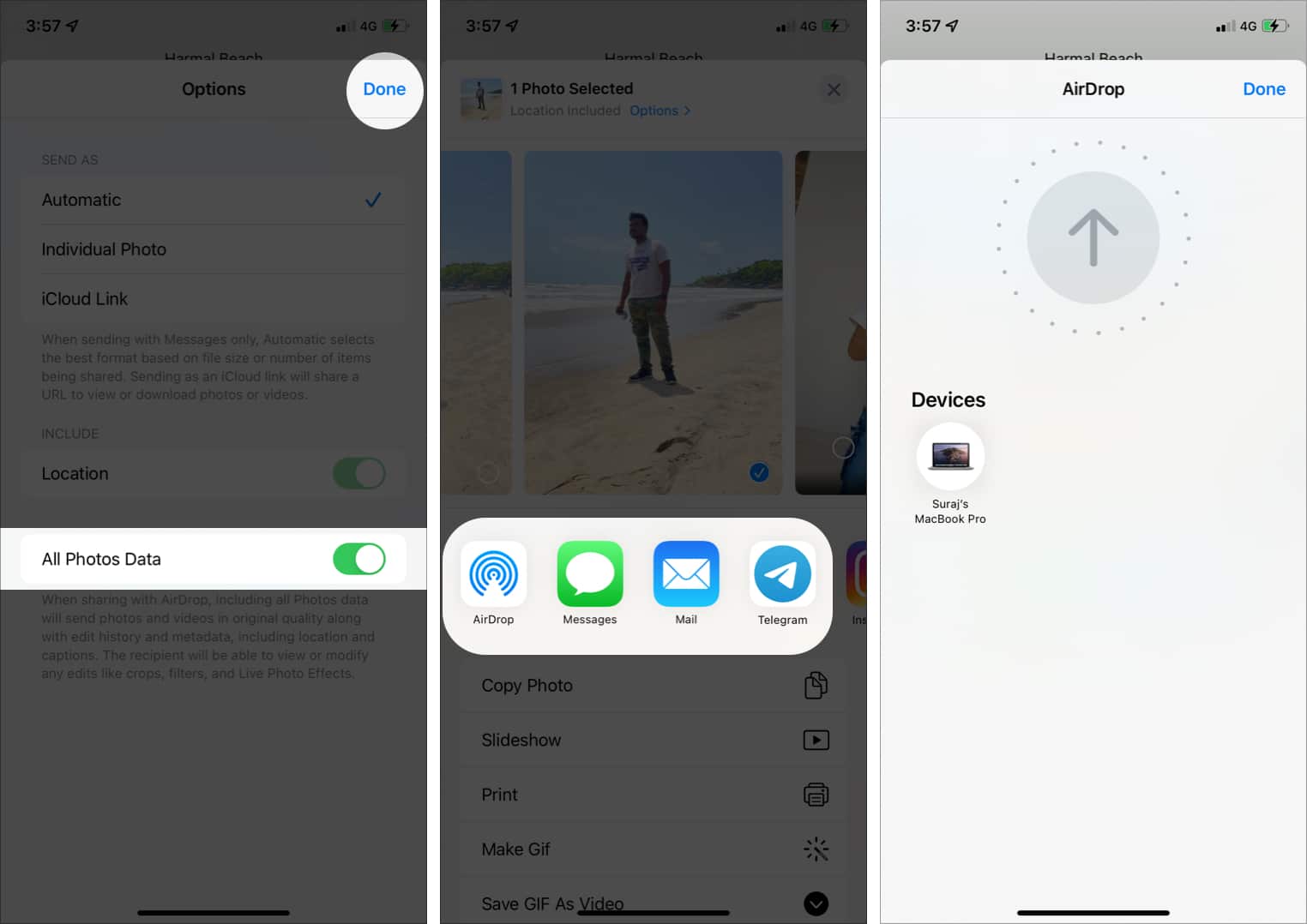 How to maintain video resolution when sharing videos via AirDrop