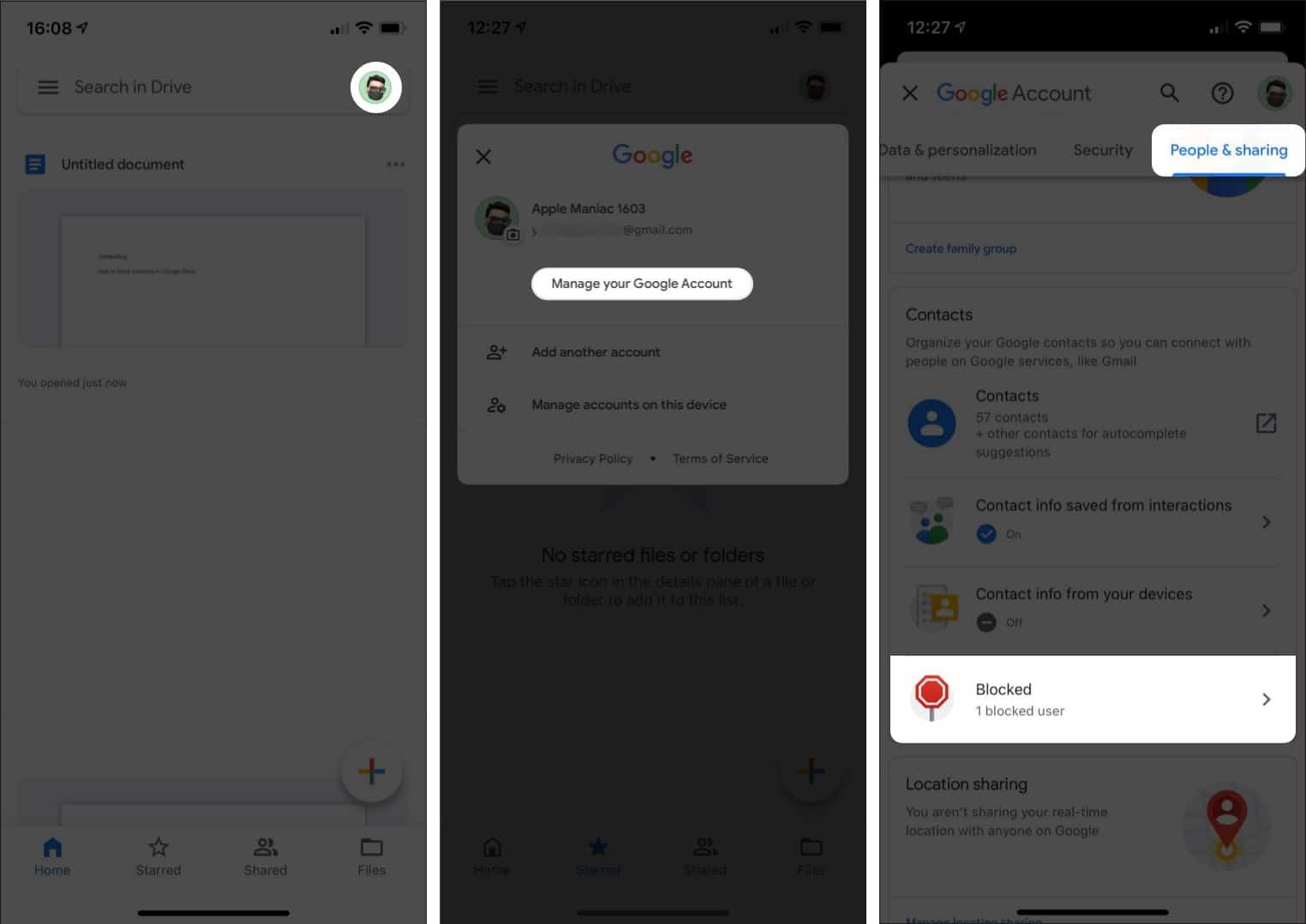 How to block someone in Google Drive on iPhone and Android - 9