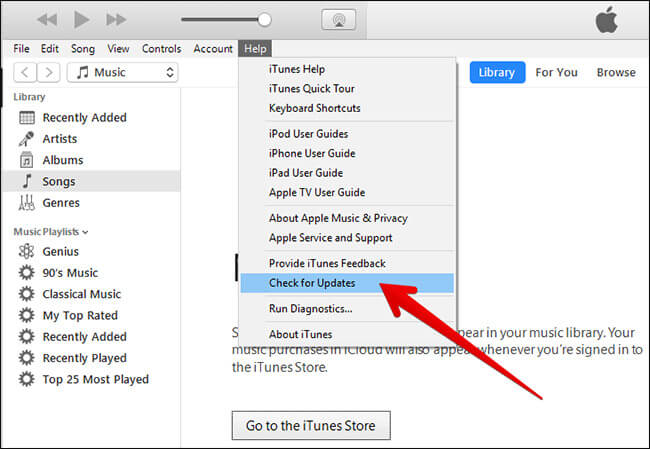 Update iTunes on Windows PC