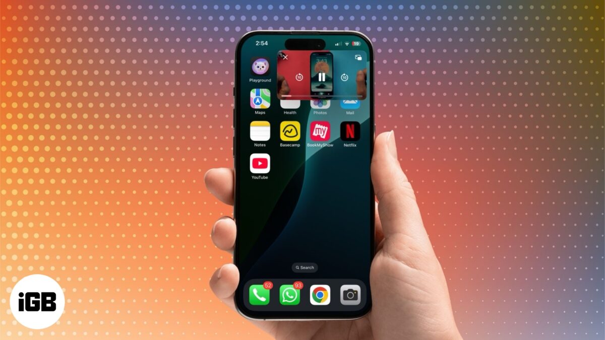 Use picture in picture mode on iphone