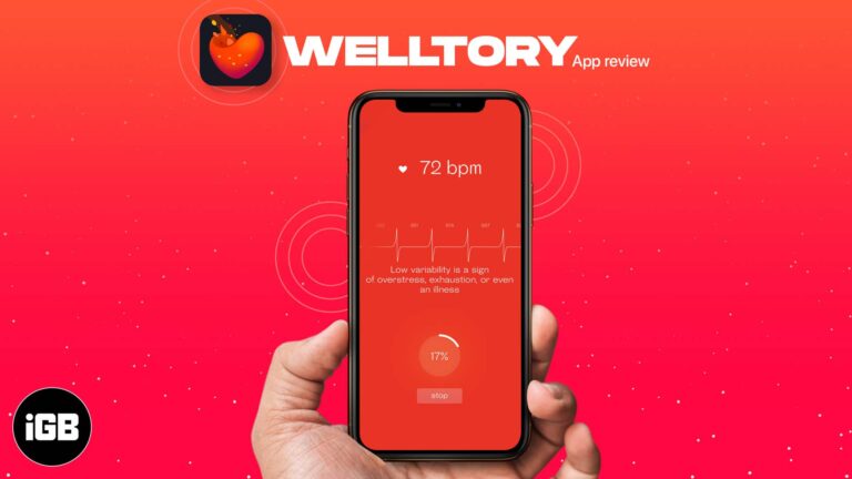 Welltory iphone app to monitor heart rate and bp