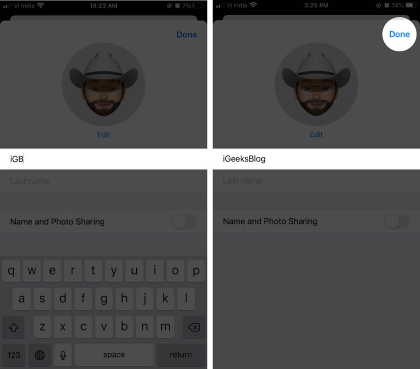 How to customize your iMessage profile on iPhone – iGeeksBlog