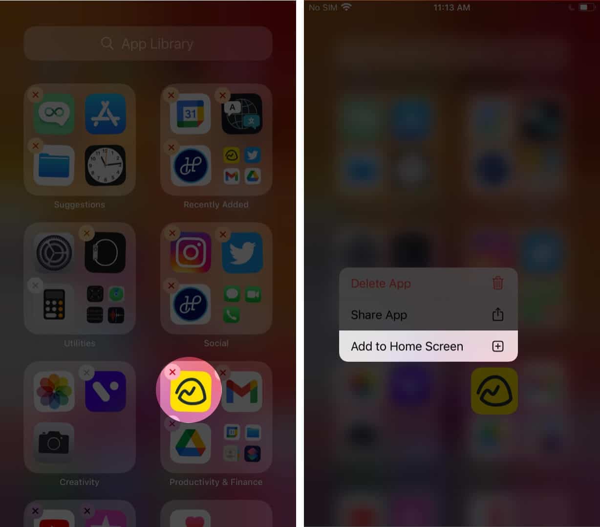 Tap On App Icon And Then Tap On Add To Home Screen On iPhone
