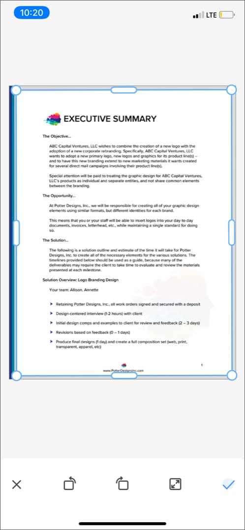 FP Scanner scan doc