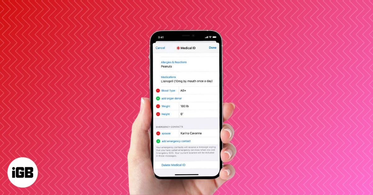 How to add emergency contacts to iphone
