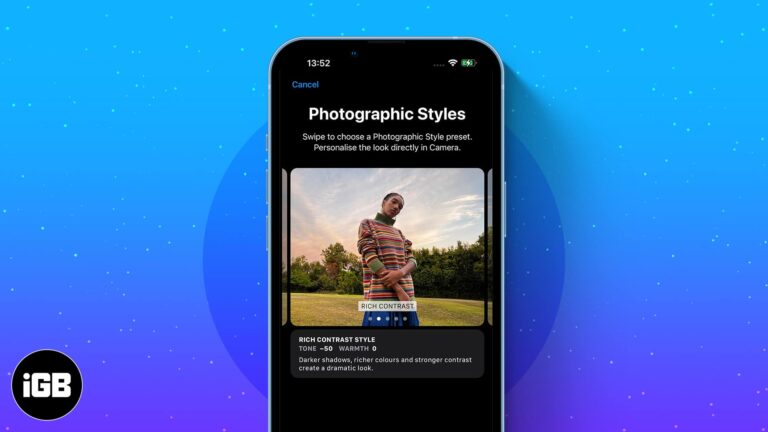 How to use Photographic Styles on iPhone 13