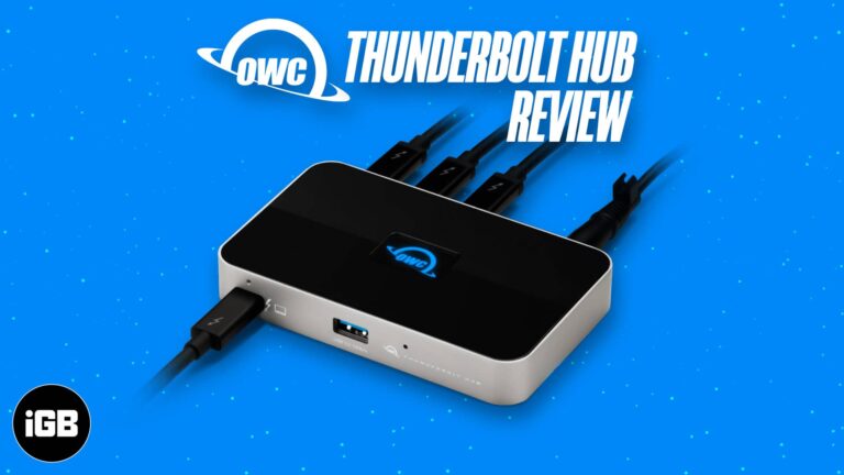 OWC Thunderbolt 4 Hub: Add more Thunderbolt ports to Mac