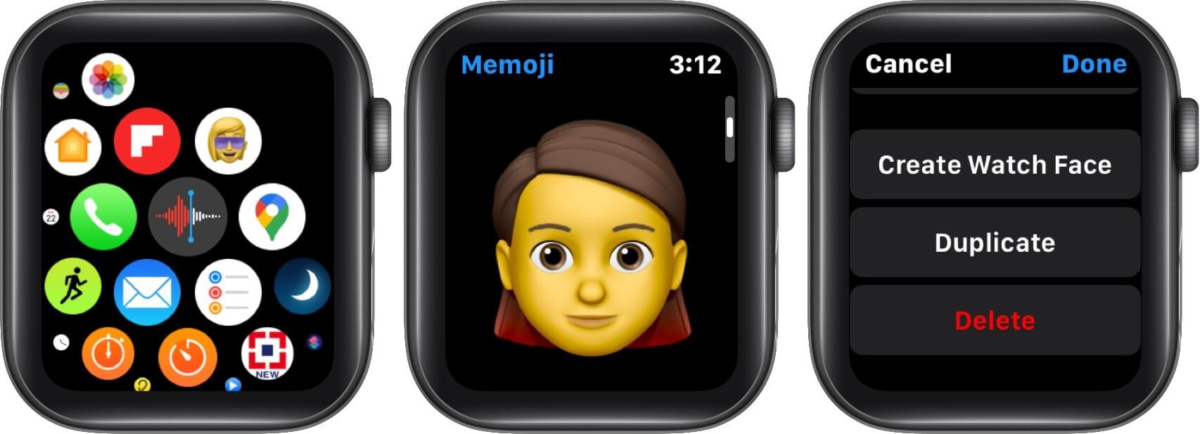 create duplicate memoji in memoji app on apple watch
