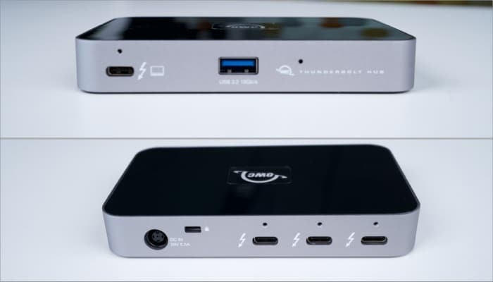 OWC Thunderbolt Hub with four Thunderbolt 4 ports