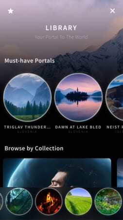 Portal iOS app review Immerse yourself in soundscapes 40 different scenes in Portal iOS app