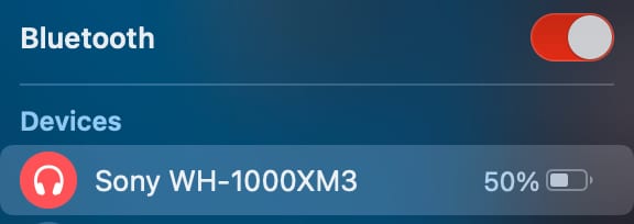 Detailed battery percentage for bluetooth devices in macos monterey Detailed battery percentage for Bluetooth devices in macOS Monterey