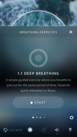 Portal iOS app review Immerse yourself in soundscapes Escape mode in Portal app for iPhone and iPad