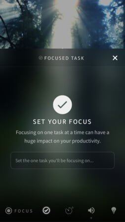 Focus mode Portal app for iPhone and iPad