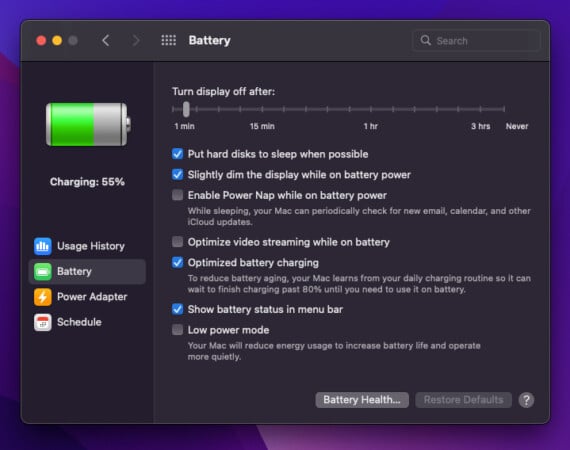 Low power mode in macos monterey 570x450 1 Low Power Mode in macOS Monterey