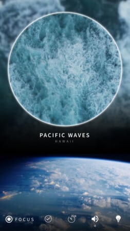 Portal iOS app review Immerse yourself in soundscapes Pacific Waves of Hawaii scene in Portal app for iPhone