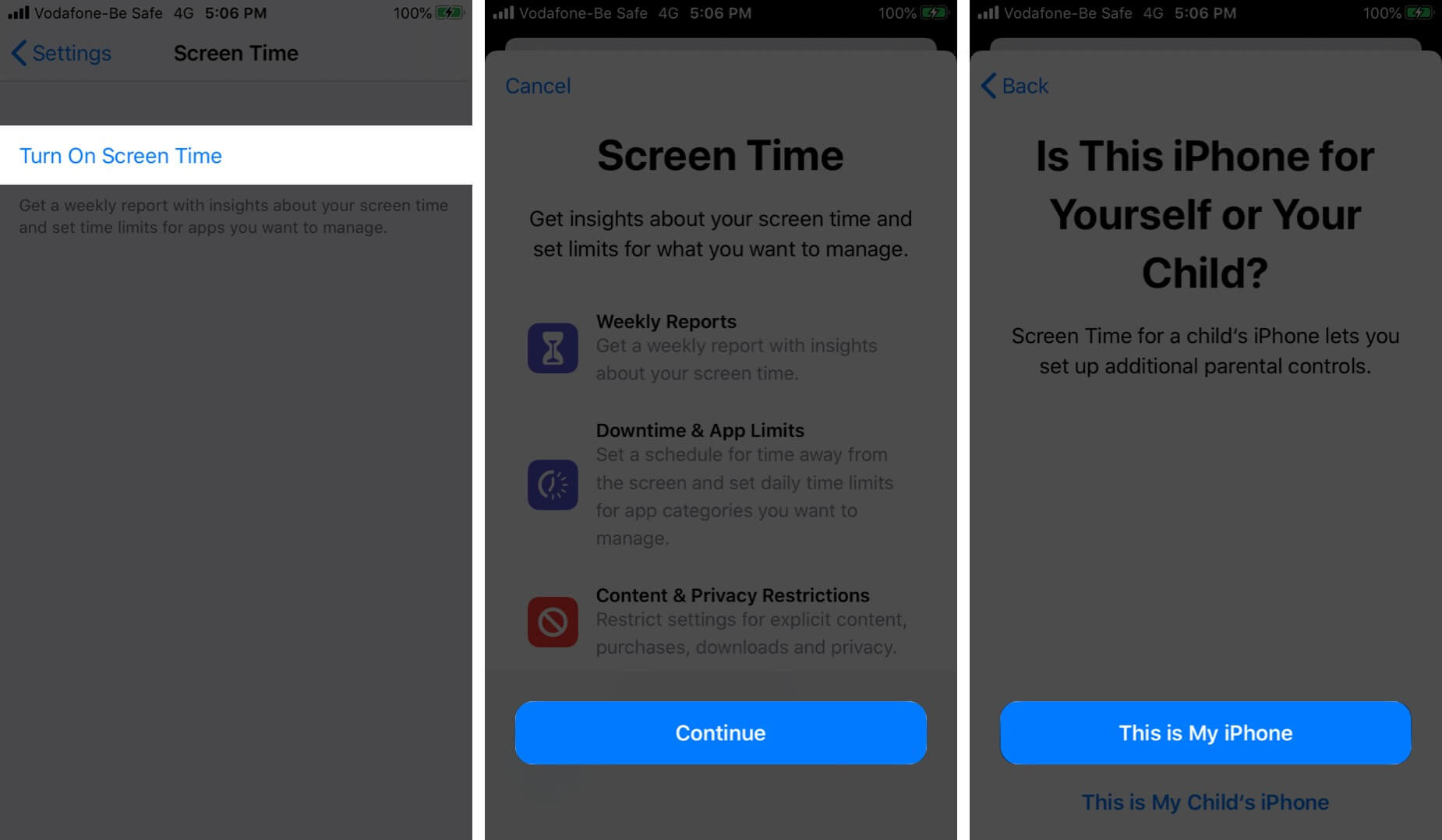 Turn On Screen Time On IPhone In IOS 13