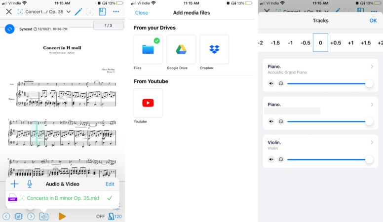 Add audio and video to your scores in Newzik